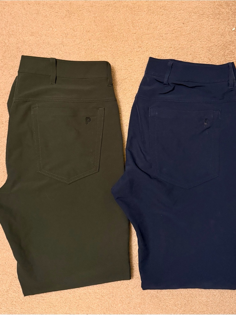 Men's Slim Stretch Dress Pants - Olive & Navy